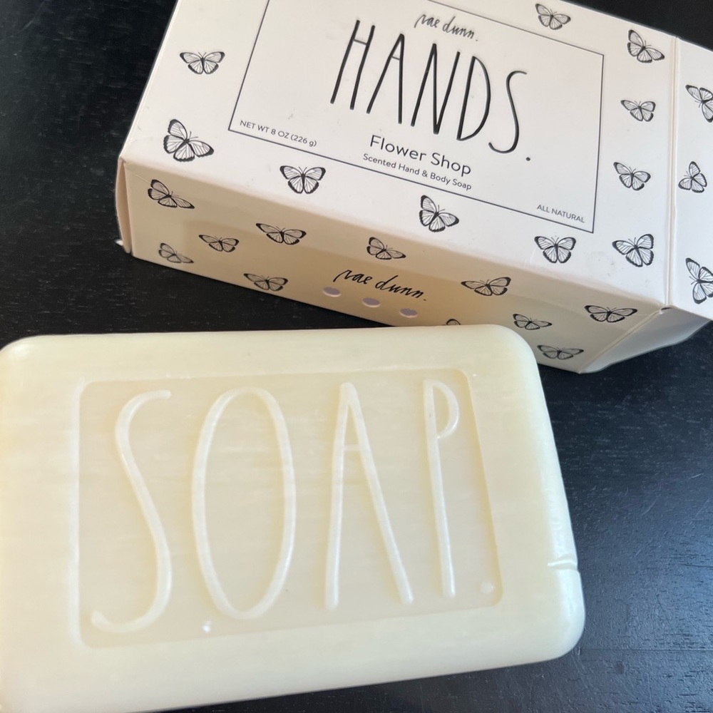 Rae Dunn Hands Flower Shop 8 oz.  Hand & Body Soap NWOT